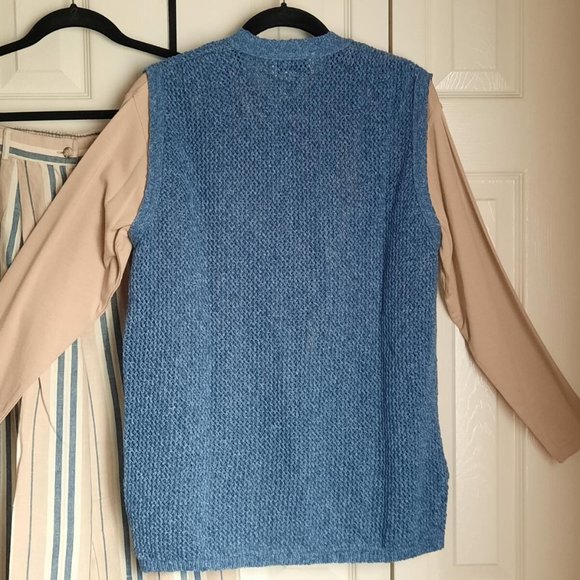 Talbots Petites Cotton Sleeveless Cardigan Sweater Vest Size Small P - Picture 4 of 6